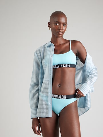 Calvin Klein Swimwear Bustier Góra bikini 'Intense Power' w kolorze niebieski