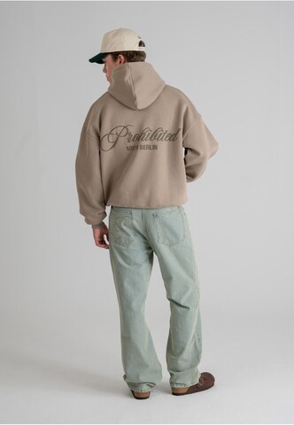 Sweat-shirt 'Hometown' Prohibited en gris