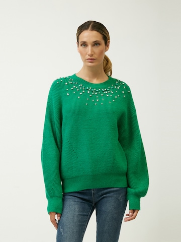Influencer - Pullover em verde: frente