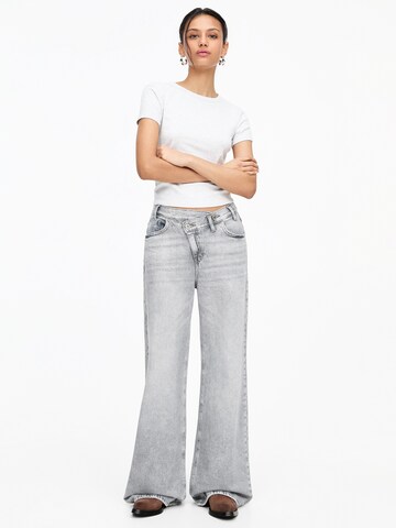 Wide leg Jeans di Pull&Bear in grigio