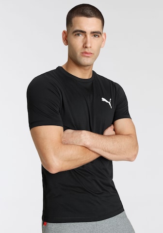 T-Shirt fonctionnel PUMA en noir : devant