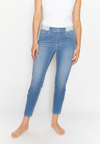 Angels Slimfit Jeans 'Ornella' in Blauw: voorkant