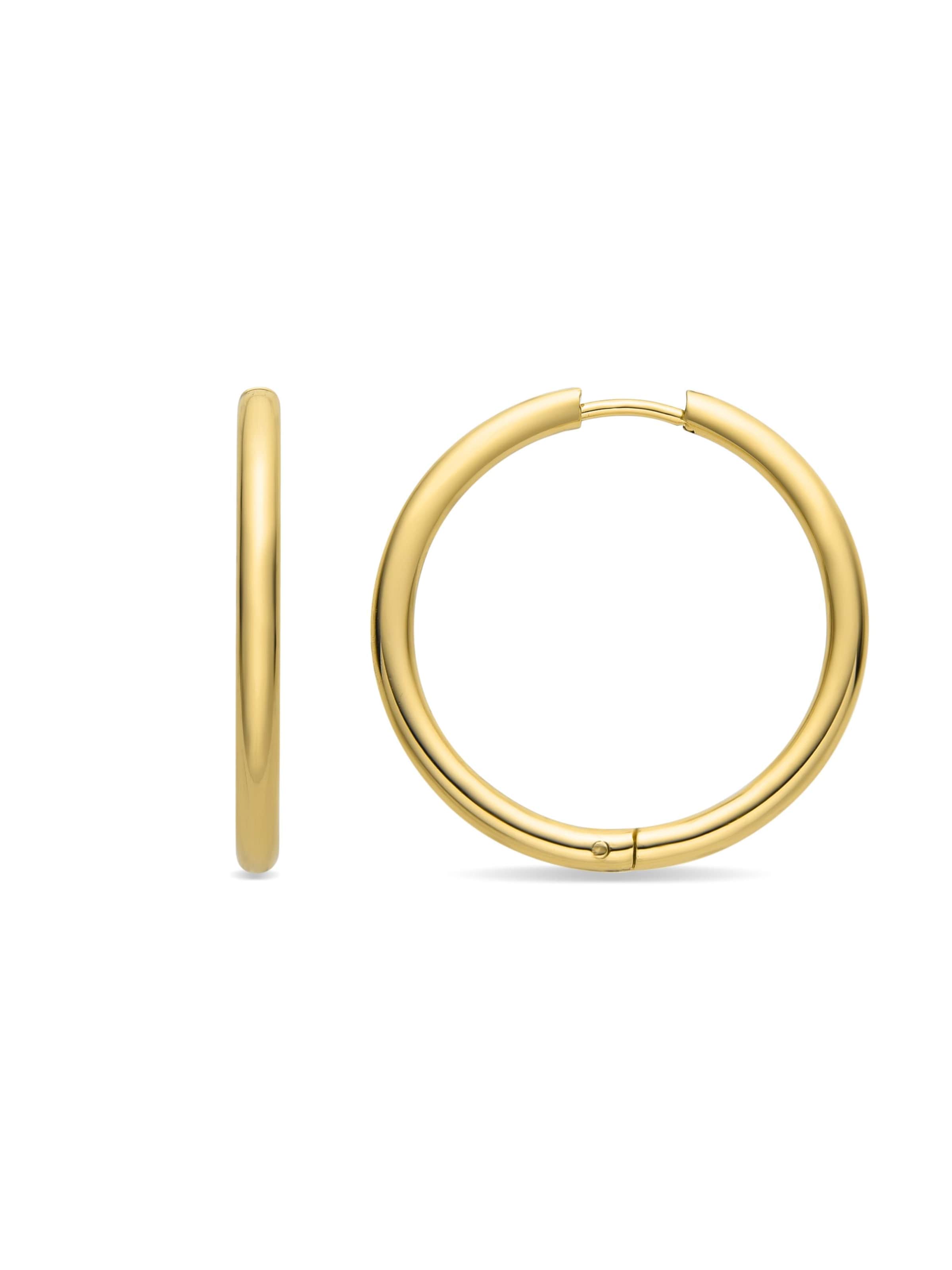 Luxenter - Pendientes 'Carai' en oro: frente