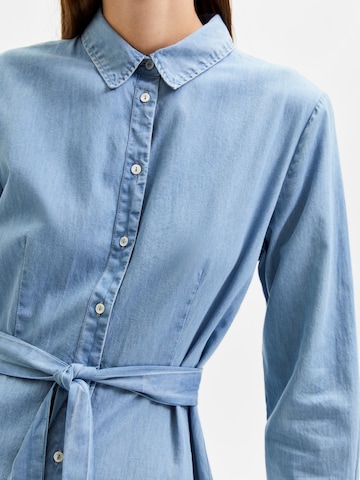 Robe-chemise 'Tammy' SELECTED FEMME en bleu