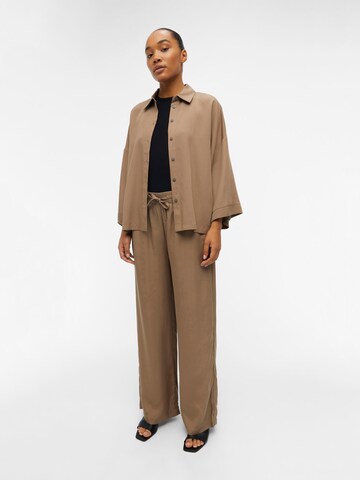 Wide leg Pantaloni 'TILDA' di OBJECT in marrone