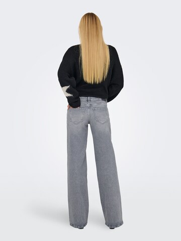 Wide leg Jeans 'ONLJUICY' di ONLY in grigio