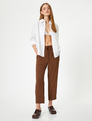 Koton Tapered Pants in Brown