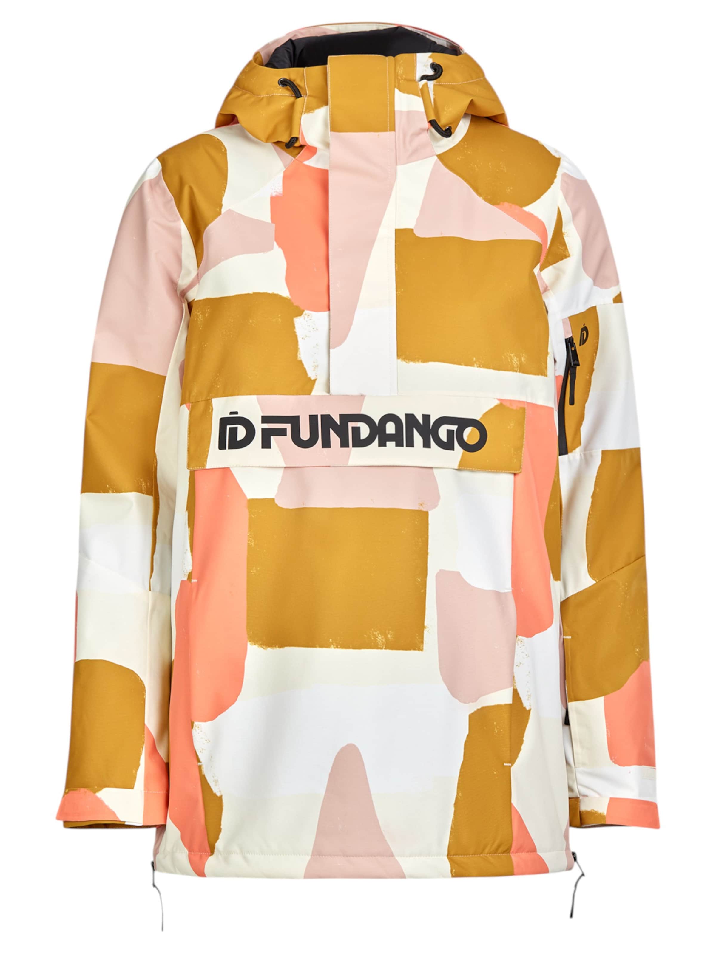 Fundango Outdoor jacket 'Birch ECO Logo Anorak' in Gold: front