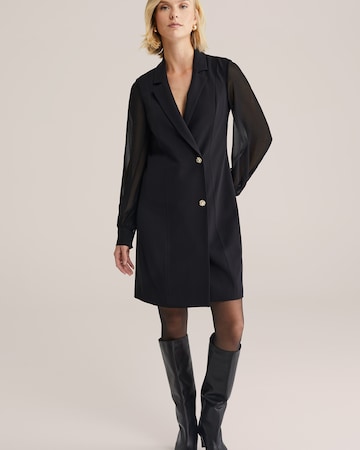 WE Fashion Košilové šaty – černá