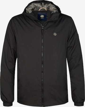 Petrol Industries Övergångsjacka i svart: framsida