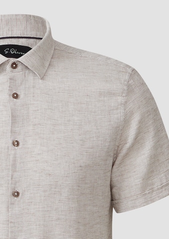 Coupe regular Chemise s.Oliver BLACK LABEL en marron