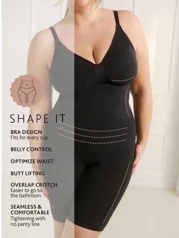 Body modellante 'Lavina' di Guido Maria Kretschmer Curvy in nero