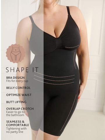 Guido Maria Kretschmer Curvy Shapingbody 'Lavina' in Schwarz