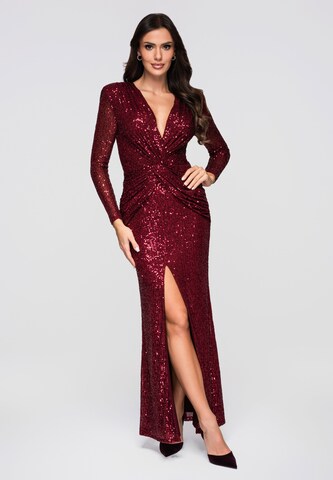 Robe de soirée Ombre en rouge
