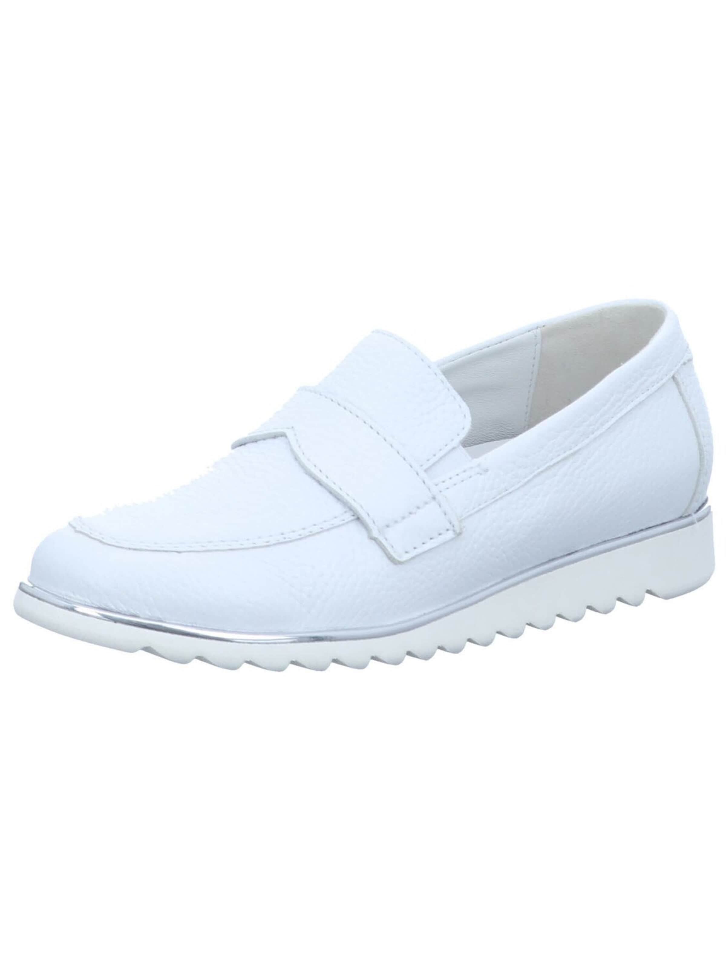 WALDLÄUFER Mokassin 'Slipper Damen 705504-199/150 Echtleder in weiß'‌‌‌‌‌‌‌‌ in Weiß: Vorderseite