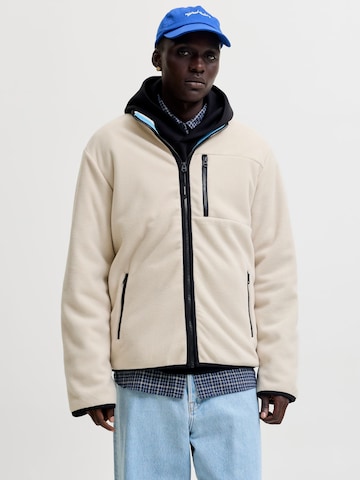 Giacca di pile di JACK & JONES in grigio: frontale