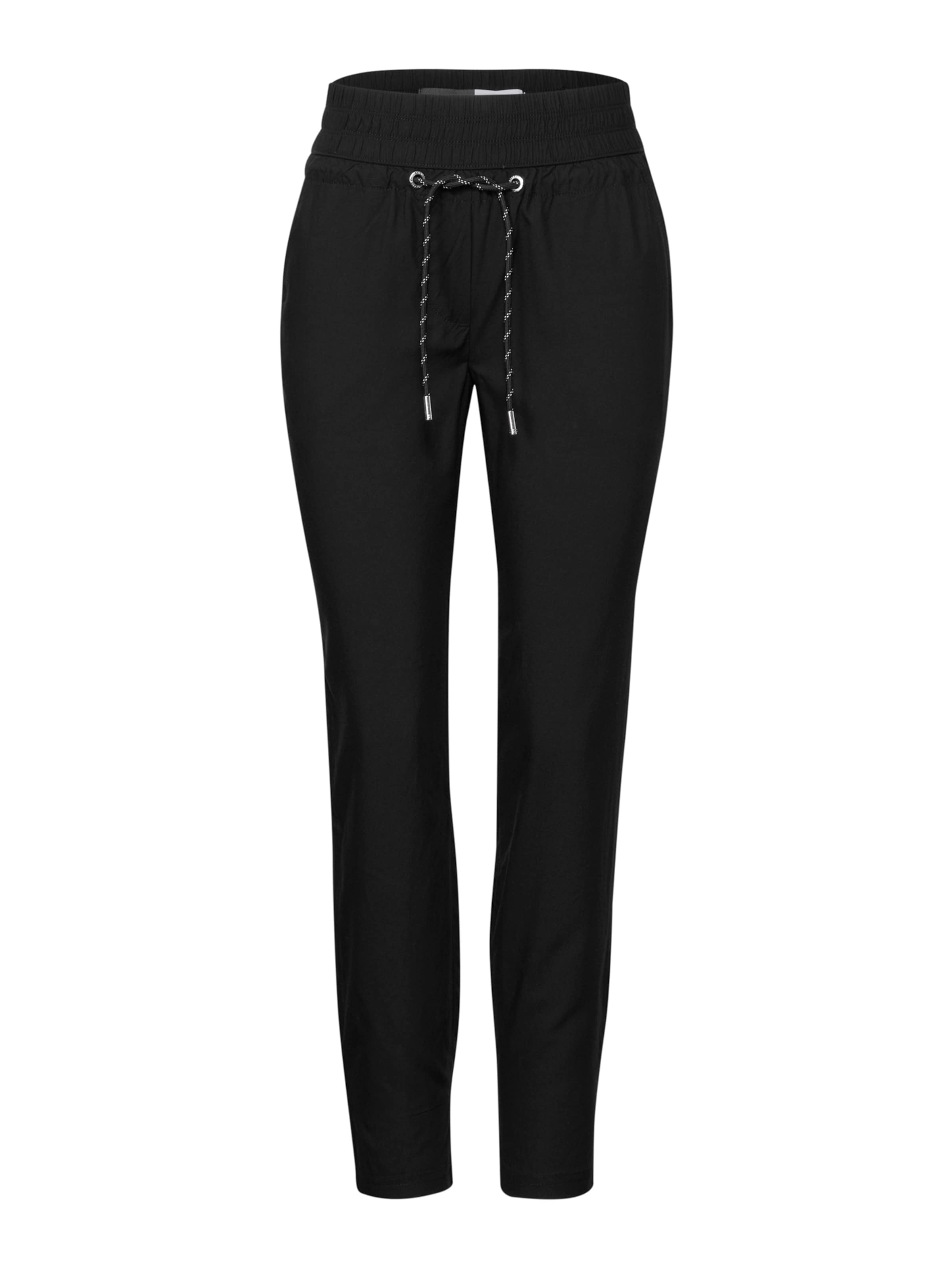 CECIL Avar lõige Püksid 'Chelsea', värv must: eest vaates