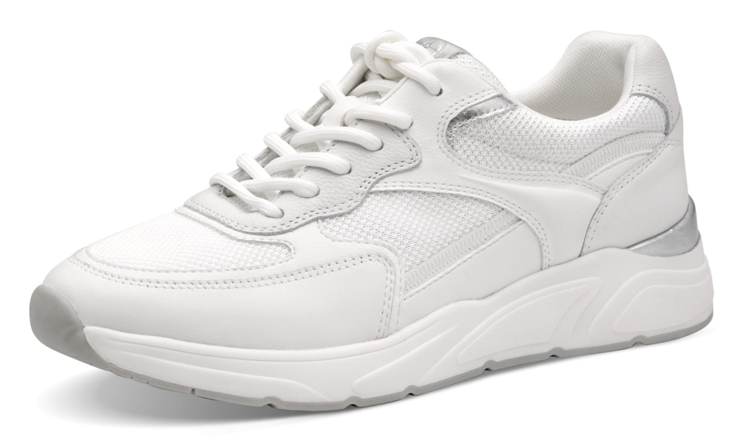 Baskets basses Tamaris en blanc : devant