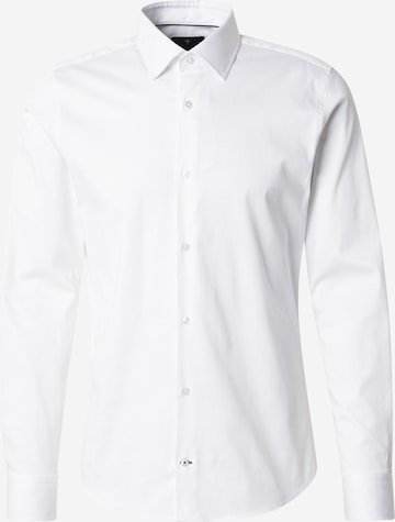 balts JOOP! Slim fit Krekls 'Pit': no priekšpuses