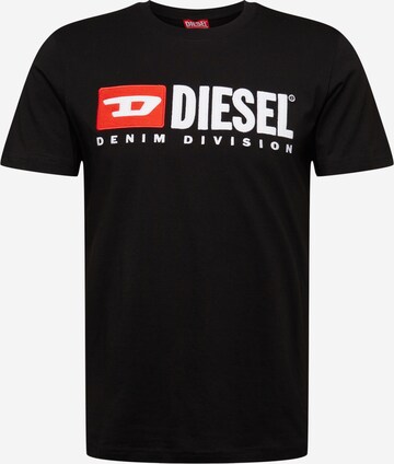 T-Shirt 'DIEGOR' DIESEL en noir : devant
