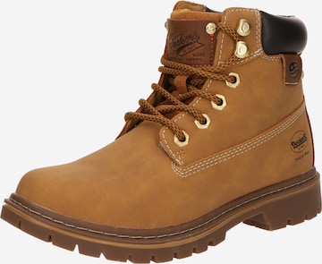 Dockers by Gerli - Botines con cordones en amarillo: frente