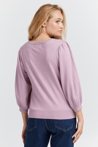 PULZ Jeans - Casaco de malha em roxo