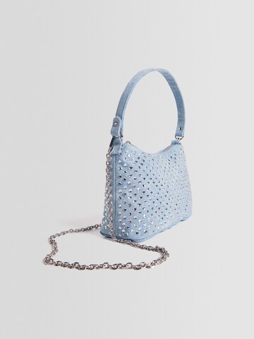 Bershka Ročna torbica | modra barva