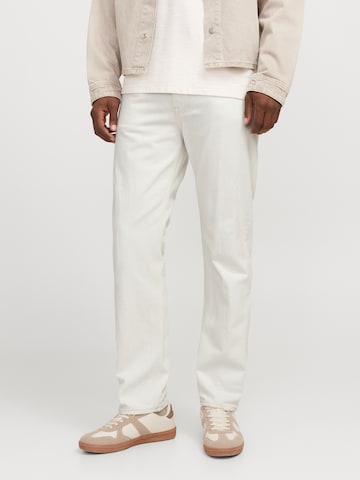 JACK & JONES Regular Jeans 'JJIChris JJCooper' in White: front