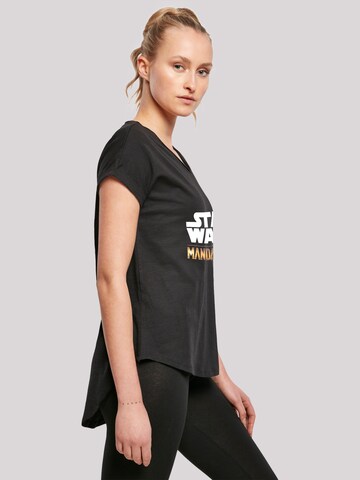 F4NT4STIC T Shirt 'Star Wars The Mandalorian Logo' in Schwarz