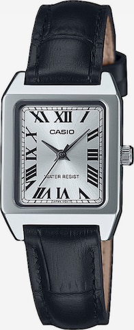 Montre à affichage analogique CASIO en argent : devant