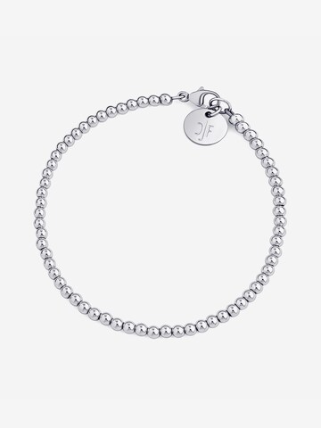 CLASSYANDFABULOUS Jewelry Bracelet 'CLASSYANDFABULOUS Beaded' in Silver: front