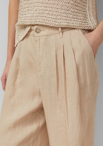 Wide Leg Pantalon à pince s.Oliver en beige