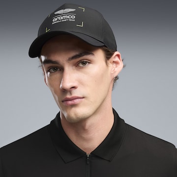 PUMA Sports cap 'PUMA x ASTON MARTIN ARAMCO F1® TEAM' in Black: front