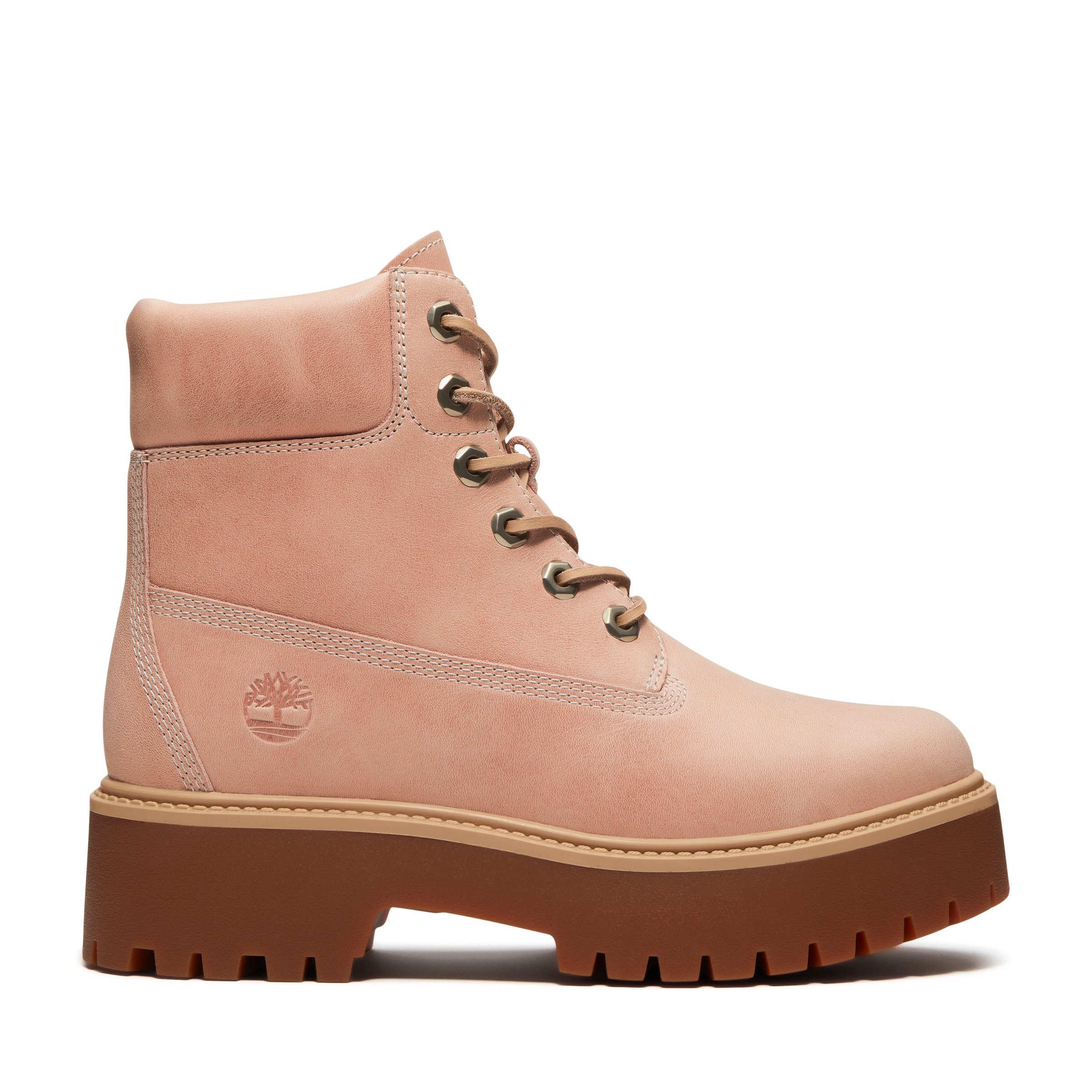TIMBERLAND Lace-Up Ankle Boots in Pink