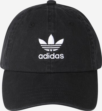 ADIDAS ORIGINALS Cap 'Adicolor Classics Trefoil Stonewashed' in Black