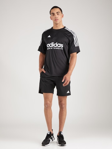 T-Shirt fonctionnel 'Tiro' ADIDAS PERFORMANCE en noir