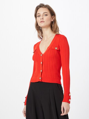 Karen Millen Knit cardigan in Red: front