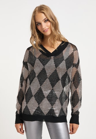 Pull-over myMo ROCKS en noir : devant