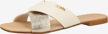 SCAPA Mules in White: front