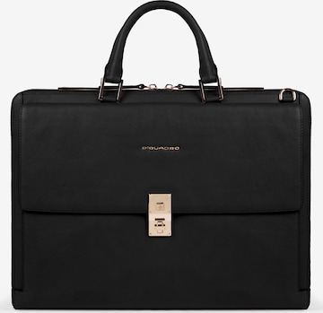 Sac d’ordinateur portable 'Dafne' Piquadro en noir : devant