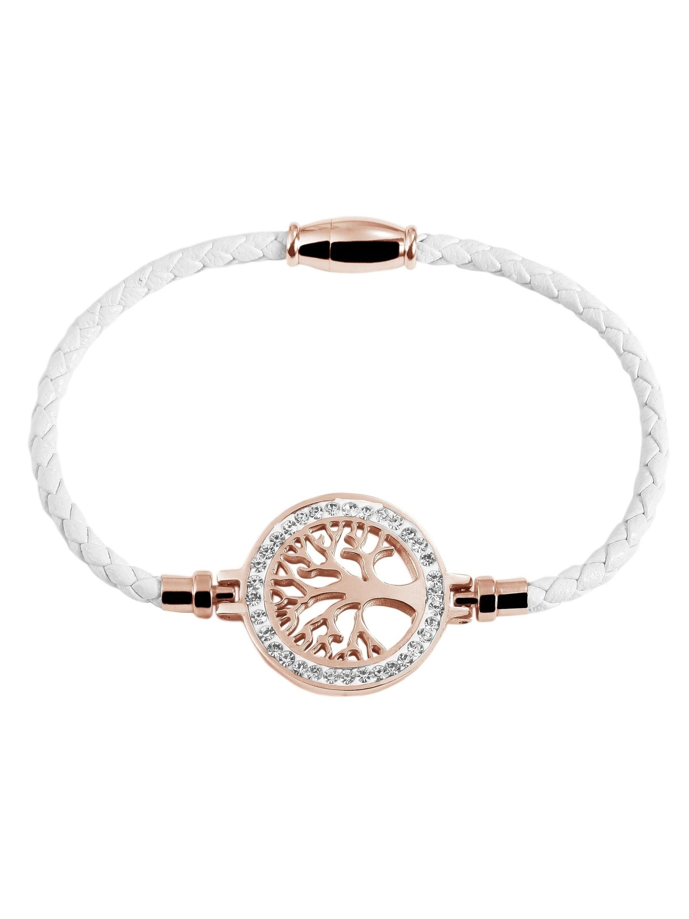 Akzent Bracelet 'Leah, langlebig' in White: front