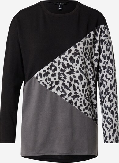 NEW LOOK Pullover in grau / silbergrau / schwarz, Produktansicht