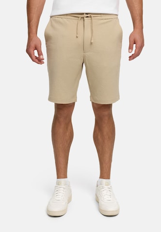 JEFF Regular Broek in Beige: voorkant