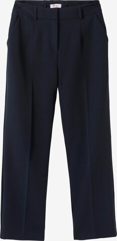 SHEEGO Regular Trousers with creases in Blue: front