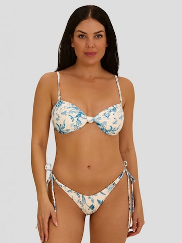 Acuarela Brand Bandeau Bikinitop 'Mykonos' in Blau