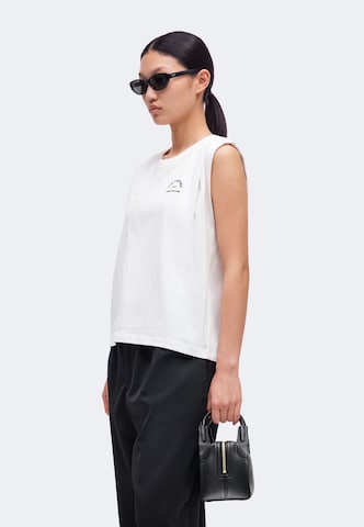 Karl Lagerfeld - Top 'Rue St-Guillaume' en blanco