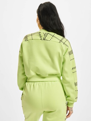 Thug Life Zip-Up Hoodie 'Mosh' in Green