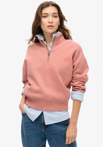 Superdry Sweatshirt 'Essential' in Pink: Vorderseite