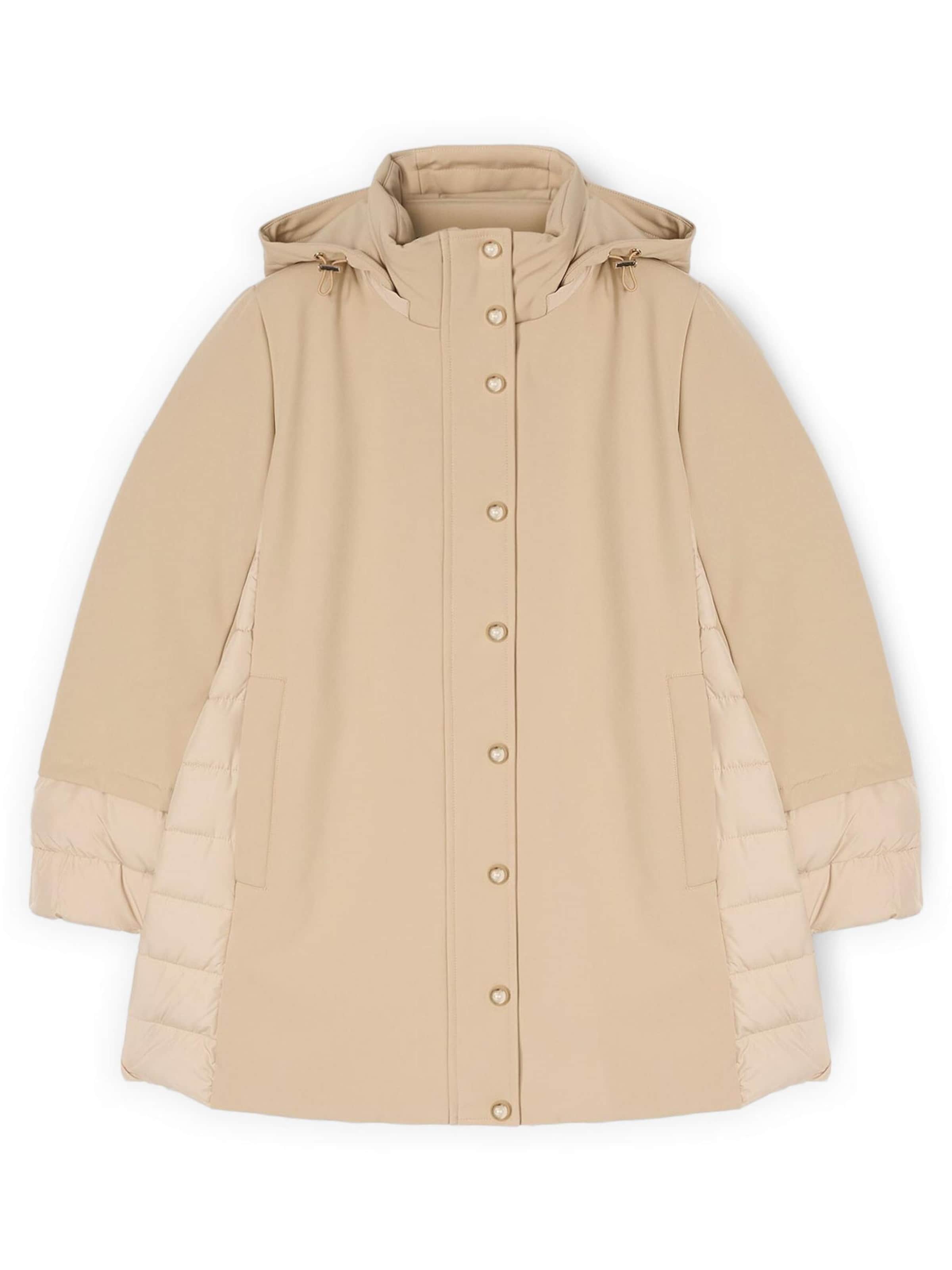 MOTIVI Winterjas in Beige: voorkant