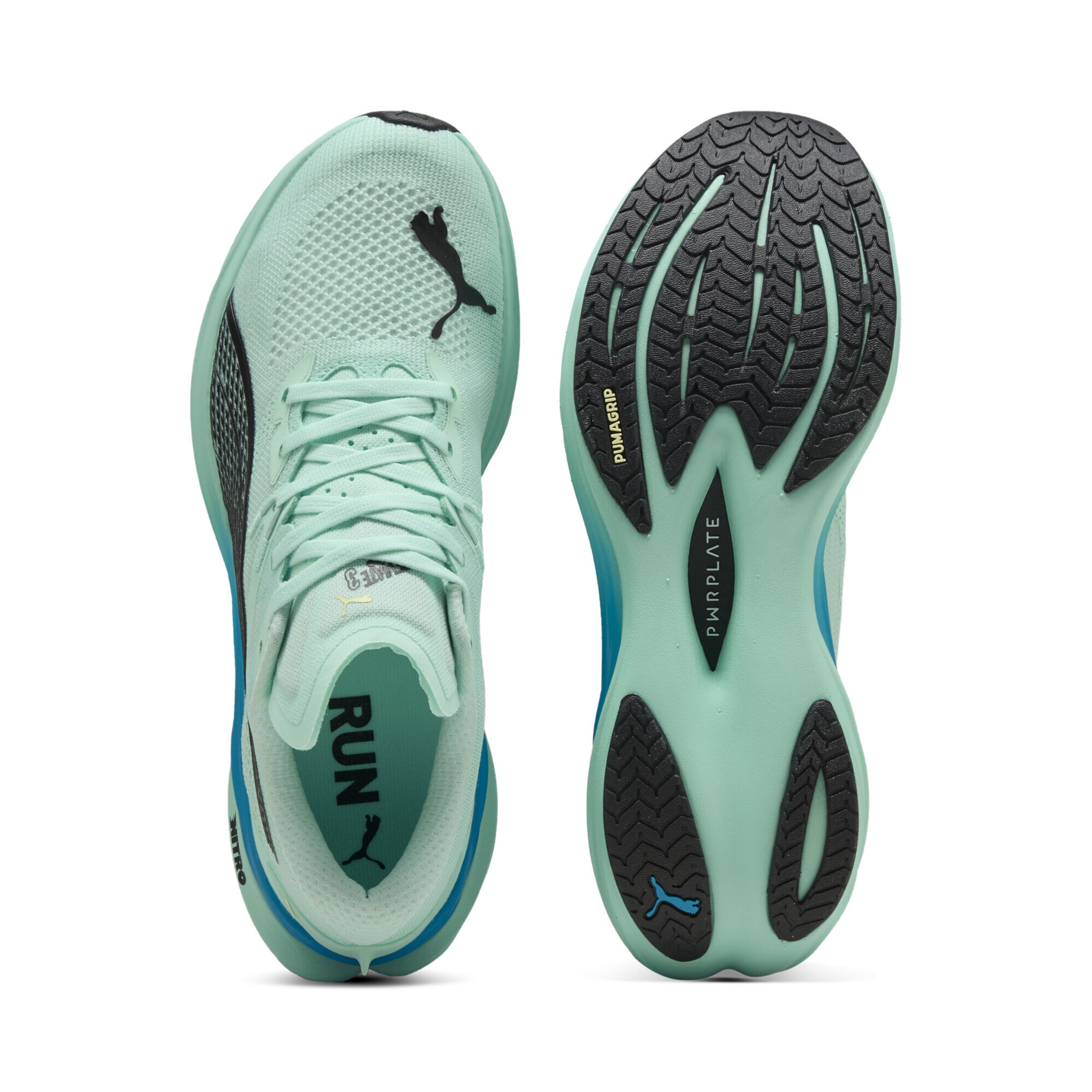 Chaussure de course 'Deviate Nitro™ 3' PUMA en vert
